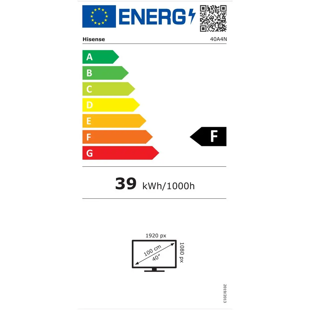 TV HISENSE 40A4N, LED, 40", 102cm, FHD, SMART