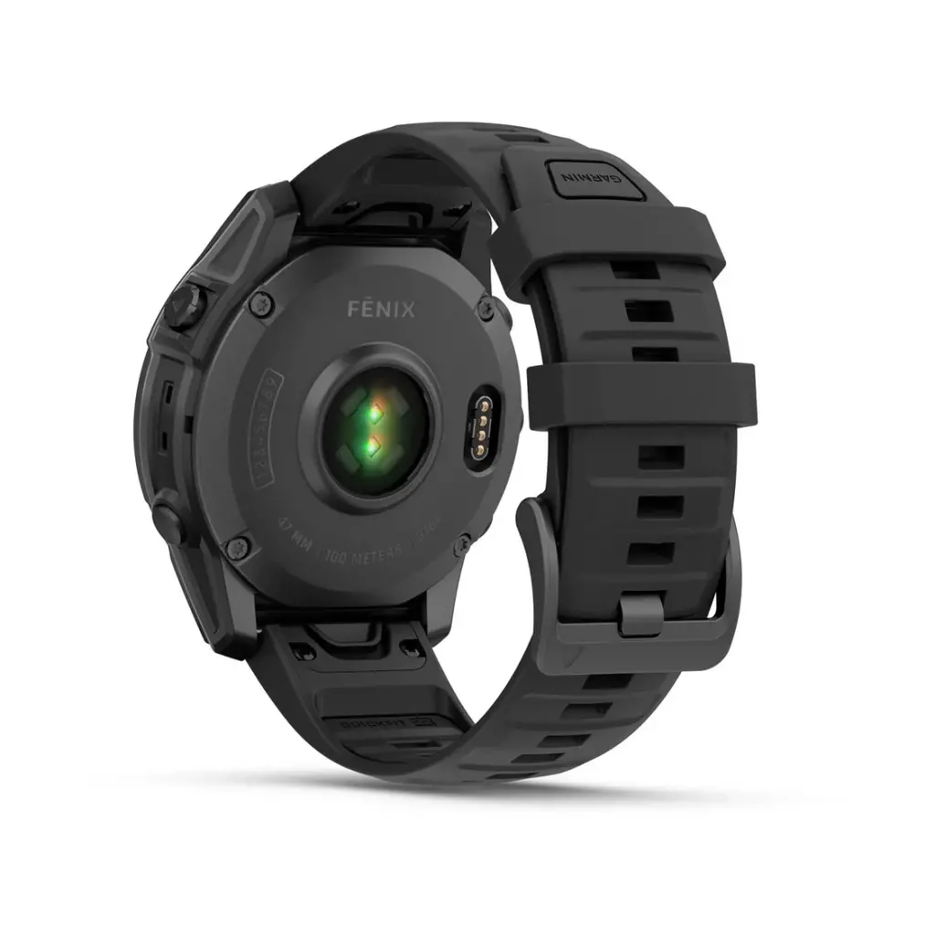 Smart watch GARMIN Fenix E 47mm Tamnosivi čelik s crnim silikonskim remenom - 010-03025-01