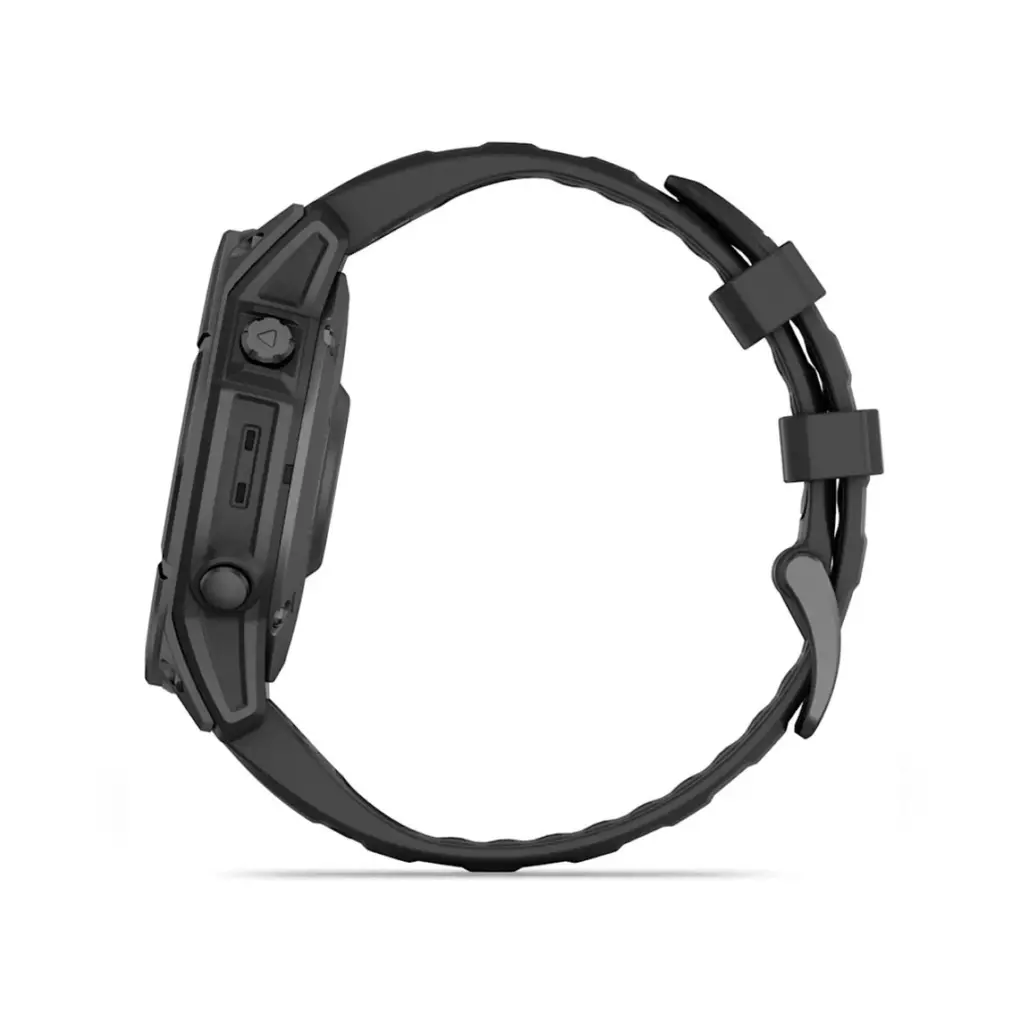 Smart watch GARMIN Fenix E 47mm Tamnosivi čelik s crnim silikonskim remenom - 010-03025-01