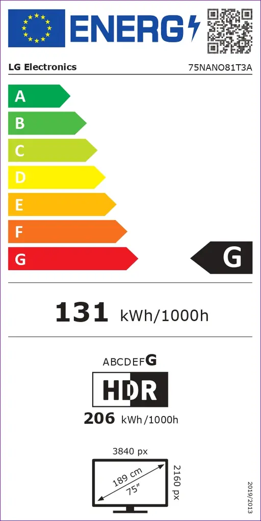 TV LG 75NANO81T3A, LED, 75", 191cm, UHD 4K, NanoCell, SMART