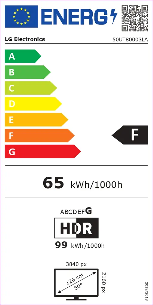 TV LG 50UT80003LA, LED, 50", 127cm, UHD 4K, SMART