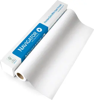 Papir za ploter  90gr 1067mm/50m nepremazni Navigator extra bijeli