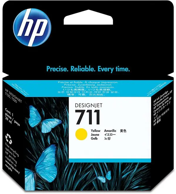 Tinta HP CZ132A Yellow No.711 original