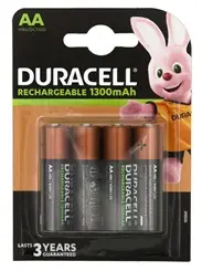 Baterija DURACELL punjiva AA 1300mAh 4/1