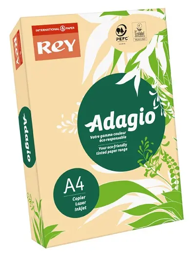 Papir fotokopirni color  A4  80gr Rey Adagio pastel 500/1 bjelokost 93 avorio