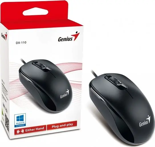 Miš GENIUS DX-110 Optical Mouse Black USB