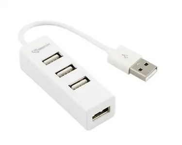 USB HUB 2.0 SBOX H-204 external4-portni - white