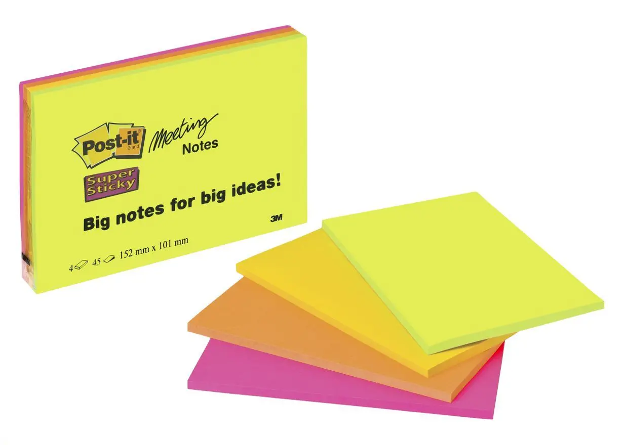 Blok samoljepljivi 152x101mm 180 listova Post-it 3M 6445 Super Sticky