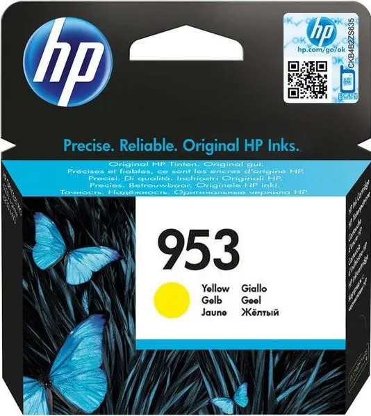 Tinta HP F6U14AE Yellow No.953 original