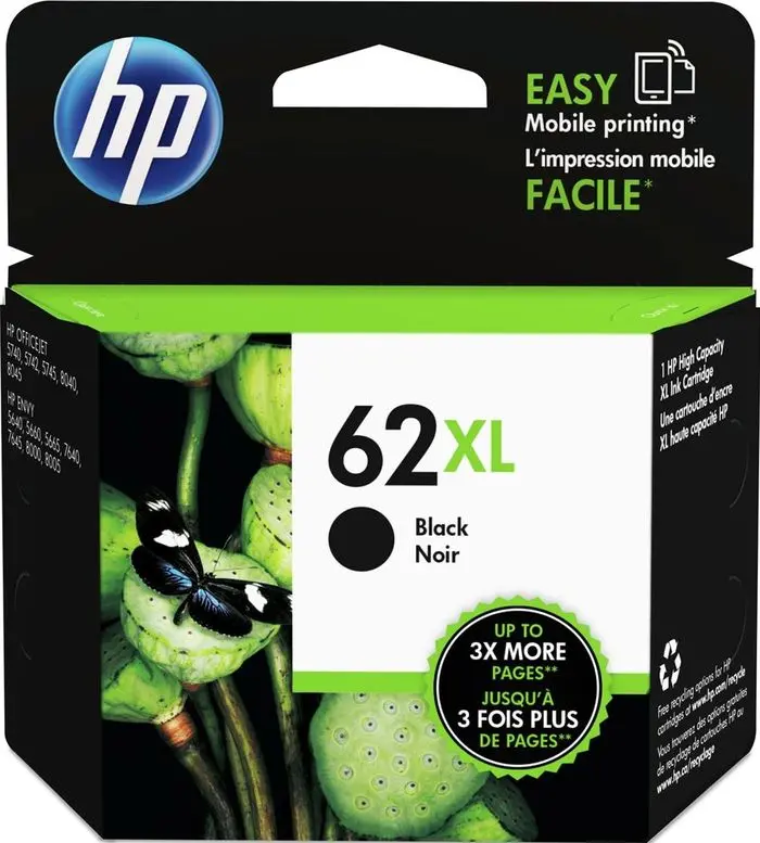 Tinta HP C2P05AE Black No.62XL original