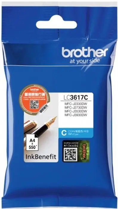 Tinta BROTHER LC-3617 Cyan original