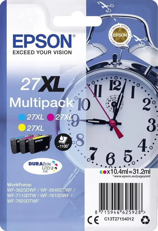 Tinta EPSON T27154012 Multipack  27XL - DURABrite Ultra Extra Large original