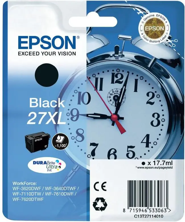 Tinta EPSON T27114010 Black 27XL - DURABrite Ultra Extra Large original