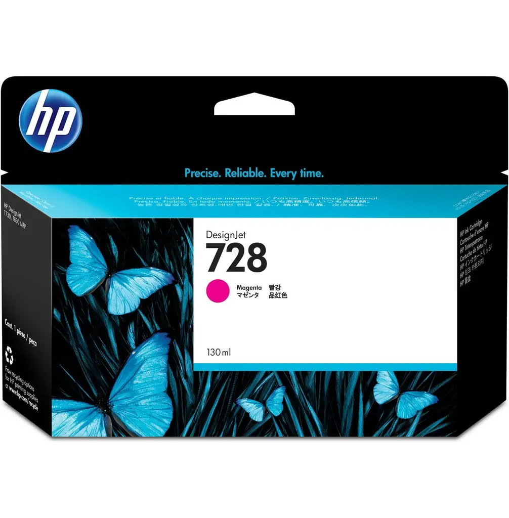 Tinta HP F9J66A magenta No.728 130ml (MMG) original