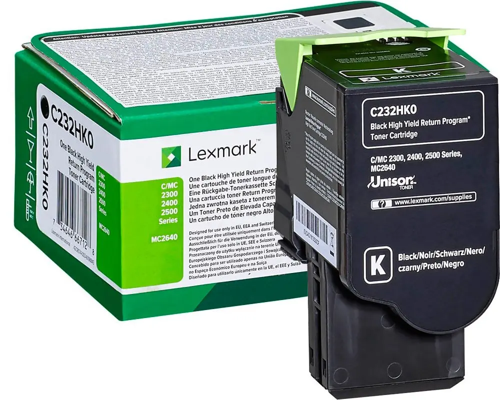 Toner LEXMARK C/MC2325/2425/2535/MC2640 C232HK0 Black original