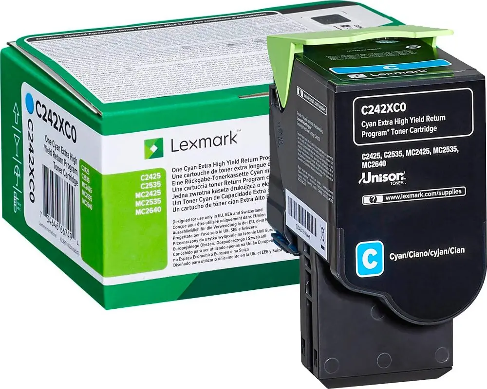 Toner LEXMARK C/MC2425/ 2535/ MC2640 Cyan original