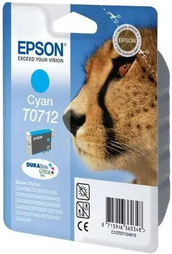 Tinta EPSON T0712 Cyan 5.5ml original