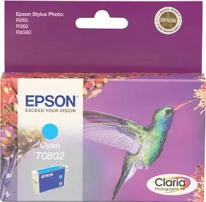 Tinta EPSON T0802 cyan original