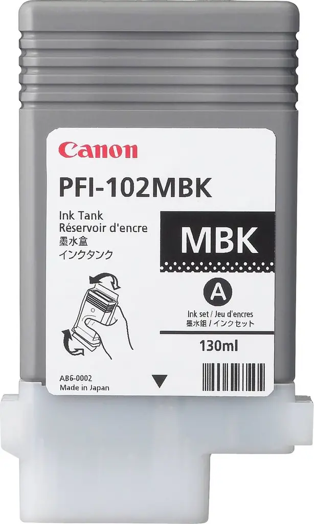 Tinta CANON PFI-102MBK Mat Black original