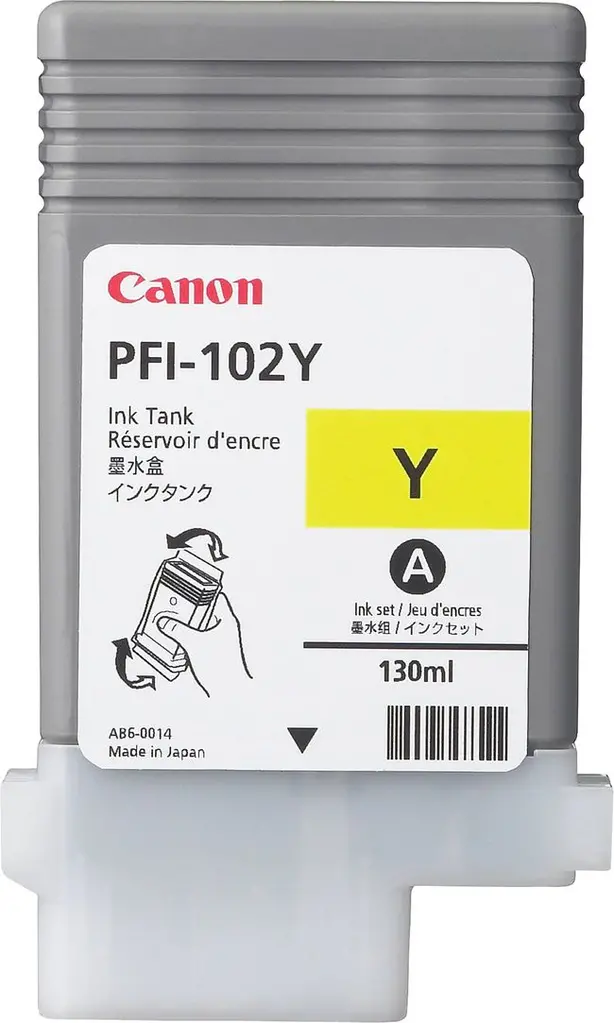 Tinta CANON PFI-102Y Yellow original