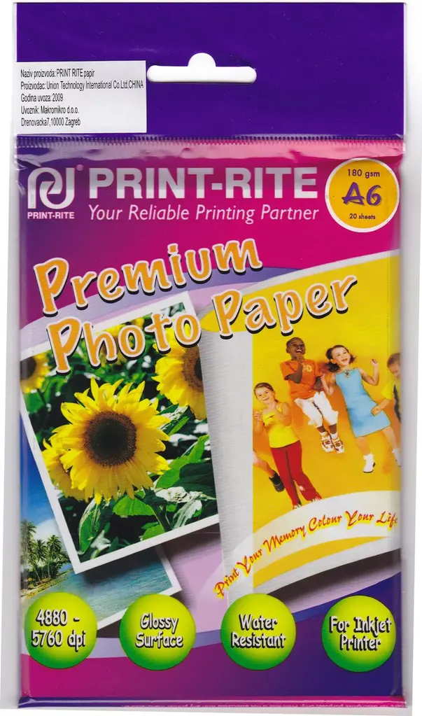 Papir Photo   A6 180g/m2 Premium Photo Glossy Paper 20 listova