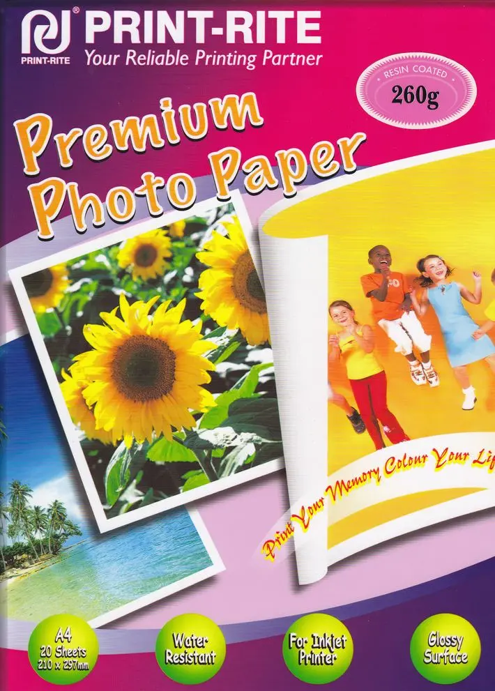 Papir Photo   A4 260g/m2 Premium Photo Glossy Paper Resin Coated 20L