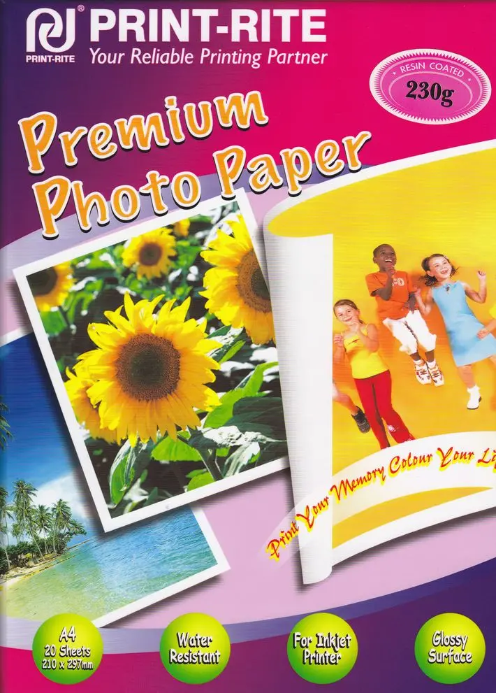 Papir Photo   A4 230g/m2 Premium Photo Glossy Paper Resin Coated 20L