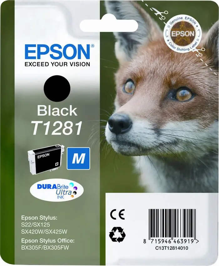 Tinta EPSON T1281 Black 5.9ml original