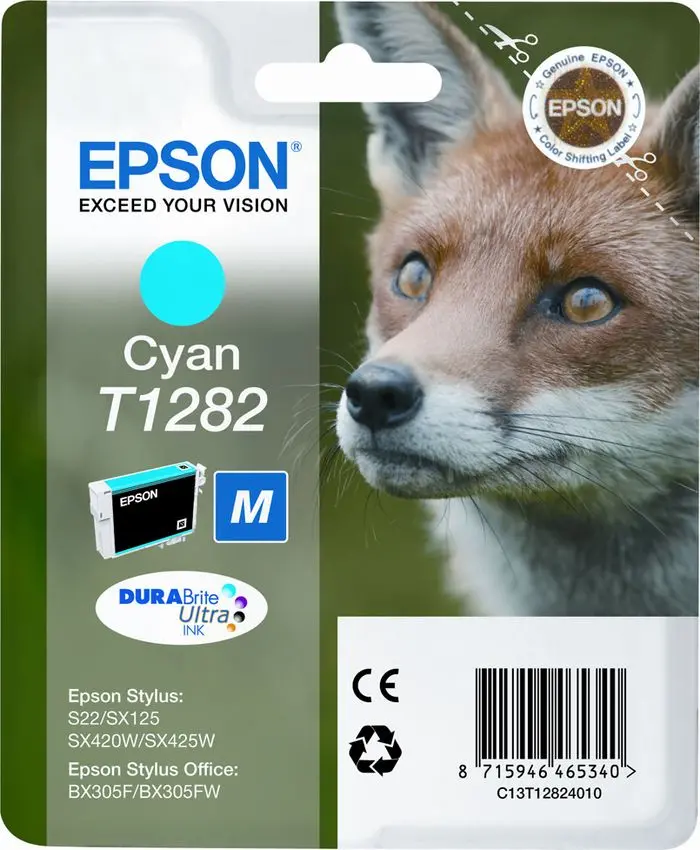 Tinta EPSON T1282 Cyan 3.5ml original