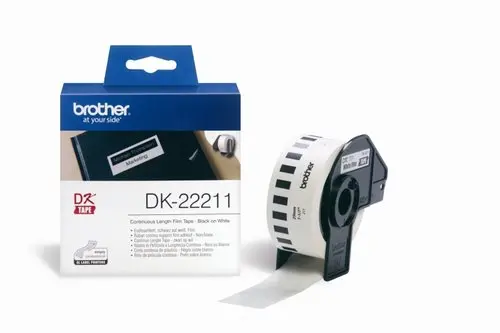 Ribbon BROTHER DK22211 bijela film papirna traka 29mm u dužini 15.24m