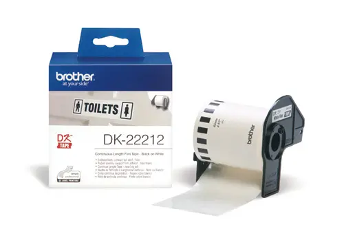 Ribbon BROTHER DK22212 bijela film papirna traka 62mm u dužini 15.24m