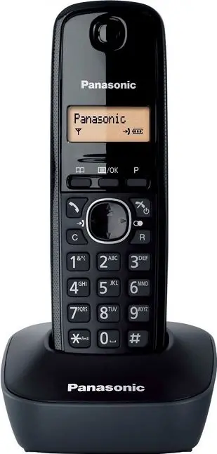 Telefon PANASONIC KX-TG1611 bežični - crni