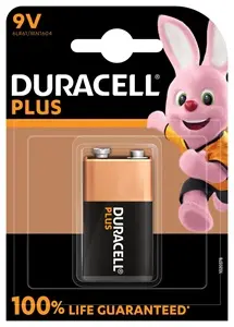 Baterija DURACELL Plus 9V + 100% extra life 1/1