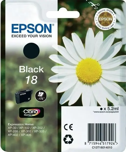 Tinta EPSON T1801 black 18 original