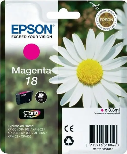 Tinta EPSON T1803 magenta 18 original