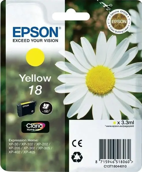 Tinta EPSON T1804 yellow 18 original