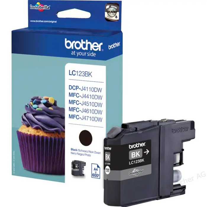 Tinta BROTHER LC-123 Black original