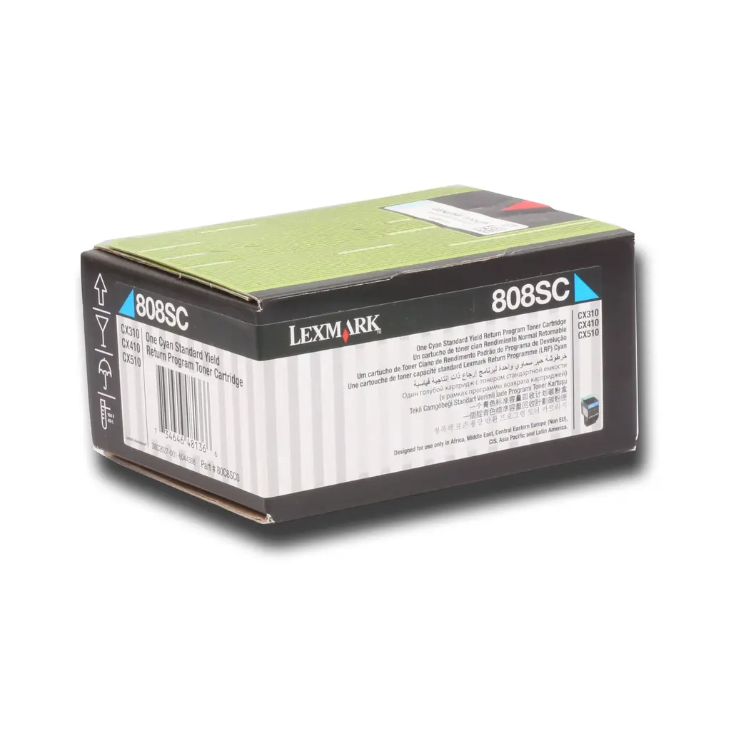 Toner LEXMARK CX310/ 410/ 510 Cyan 808SC0 original