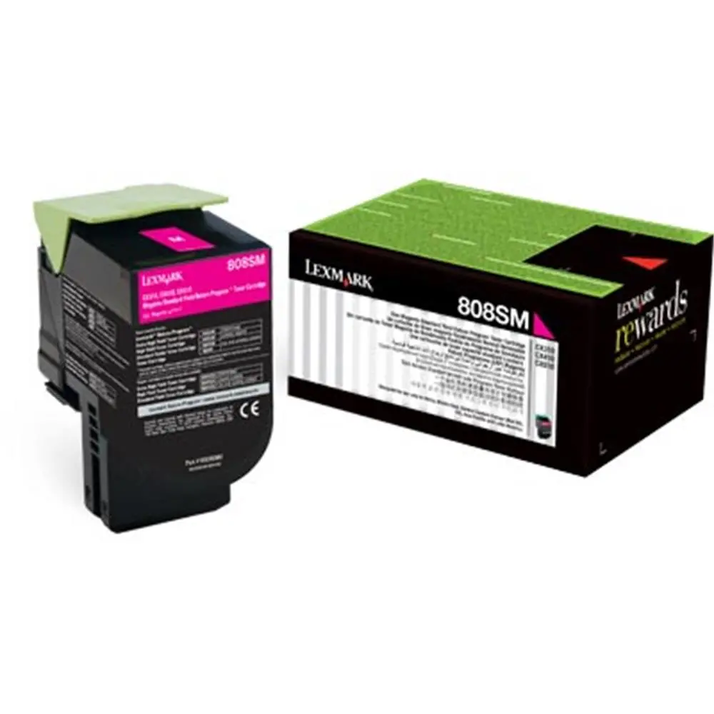 Toner LEXMARK CX310/ 410/ 510 Magenta 808SM0 original