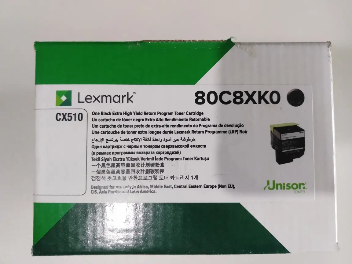 Toner LEXMARK CX510 Black 808XK0 original