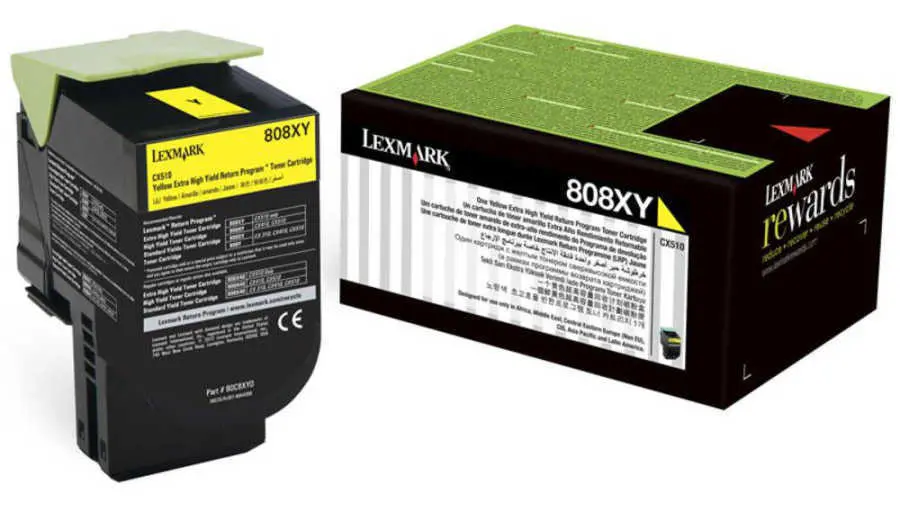 Toner LEXMARK CX510 Yellow 808XY0 original