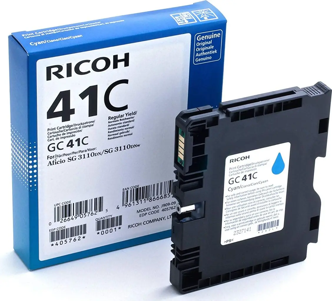 Tinta RICOH GC 41C - cyan original