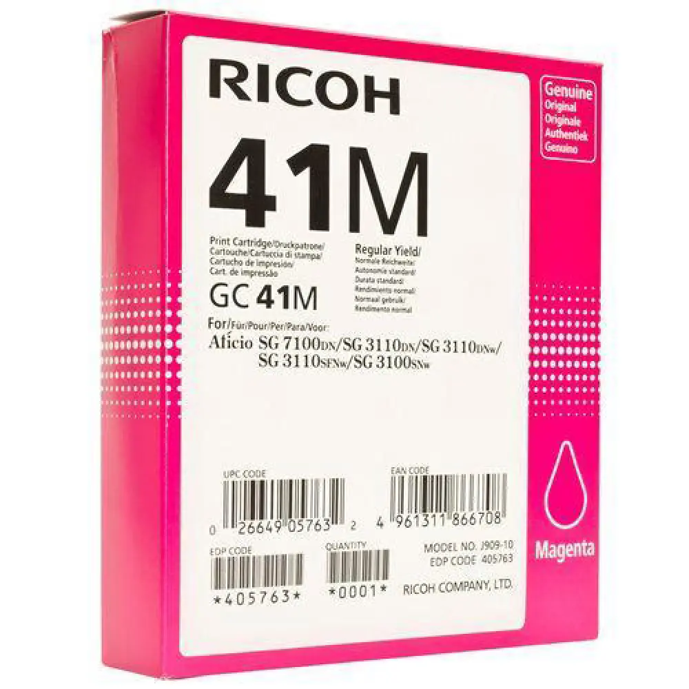 Tinta RICOH GC 41M - magenta original