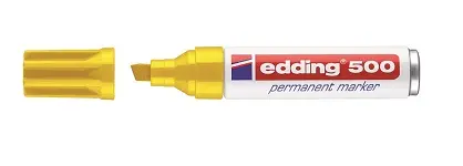 Marker permanentni 2-7mm Edding 500 klinasti vrh žuti