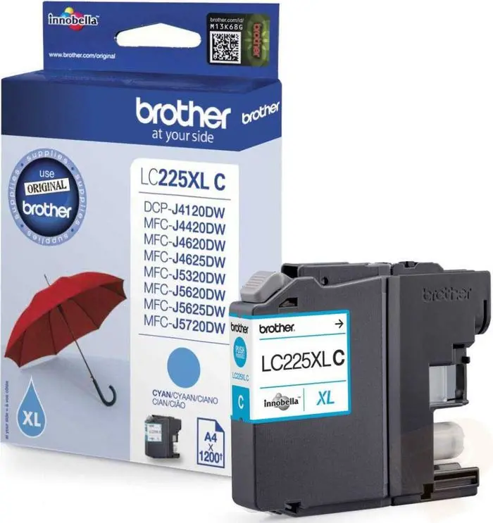 Tinta BROTHER LC-225XL Cyan original