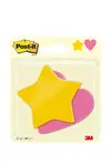 Blok samoljepljivi Star and Heart 70x72mm 2x30 listova Post-it 3M