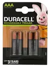 Baterija DURACELL punjiva AAA 750mAh 4/1