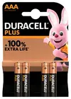 Baterija DURACELL Plus AAA + 100% extra life 4/1