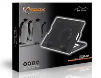 Stalak za laptop do 17.3" - Black SBOX Cooling Pad CP-12 Stalak za laptop do 17.3" - Black SBOX Cooling Pad CP-12