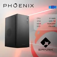 Računalo desktop Phoenix Spark X-103 Intel Core i5 14400 16GB DDR5 1TB NVMe SSD 500W FreeDOS Računalo desktop Phoenix Spark X-103 Intel Core i5 14400 16GB DDR5 1TB NVMe SSD 500W FreeDOS